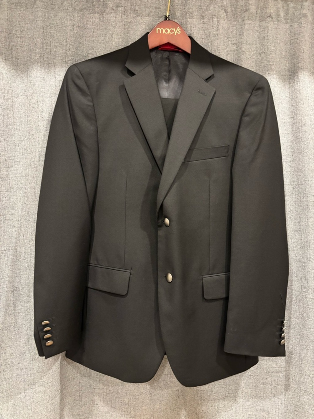 Alfani Black Men's Two-Button Blazer with Notch Lapels